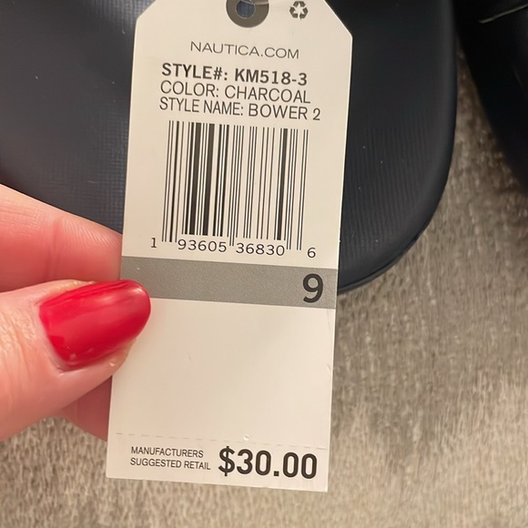 NWT Men’s Nautica Slides - Picture 2 of 4